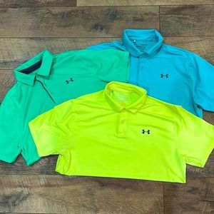 Men’s Under Armour Perforamnce Polos Lot of 3